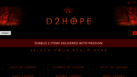 What D2hope.com website looked like in 2020 (3 years ago)