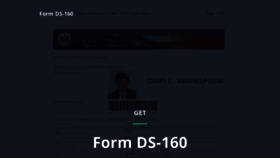 What Ds-160-form.com website looked like in 2020 (3 years ago)