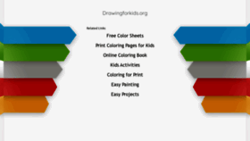 What Drawingforkids.org website looked like in 2020 (3 years ago)