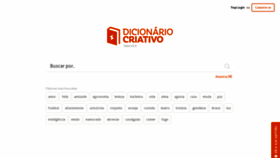 What Dicionariocriativo.com.br website looked like in 2020 (3 years ago)
