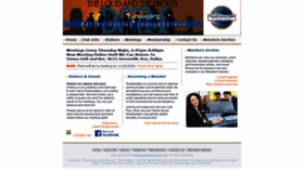What Dallassinglestoastmasters.com website looked like in 2020 (4 years ago)