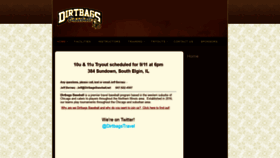 What Dirtbagsbaseball.net website looked like in 2020 (3 years ago)