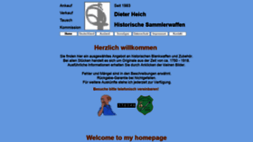 What Dieterheich.de website looked like in 2020 (5 years ago)