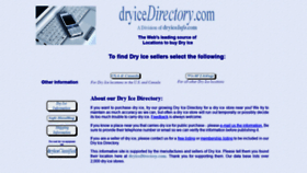 What Dryicedirectory.com website looked like in 2020 (3 years ago)
