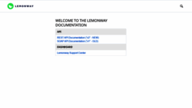 What Documentation.lemonway.fr website looked like in 2020 (3 years ago)