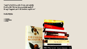 What Drusillamodjeska.com website looked like in 2020 (4 years ago)