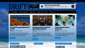 What Drifttravel.com website looked like in 2020 (3 years ago)