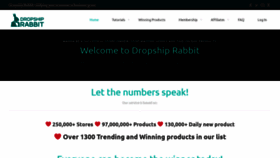 What Dropshiprabbit.com website looked like in 2020 (3 years ago)
