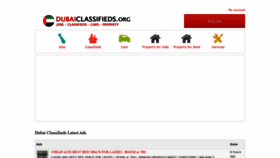 What Dubaiclassifieds.org website looked like in 2020 (3 years ago)
