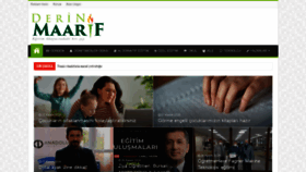 What Derinmaarif.com website looked like in 2020 (3 years ago)