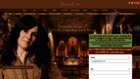 What Donnacorigibson.com website looked like in 2020 (3 years ago)