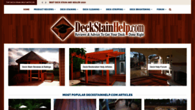 What Deckstainhelp.com website looked like in 2020 (3 years ago)