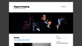 What Daguerreotyping.com website looked like in 2020 (3 years ago)