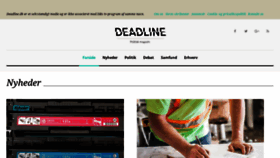 What Deadline.dk website looked like in 2020 (3 years ago)