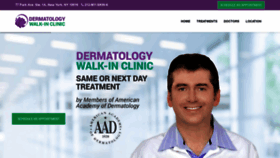 What Dermatologywalkinclinic.com website looked like in 2020 (3 years ago)