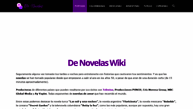What Denovelas.net website looked like in 2020 (3 years ago)