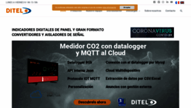 What Ditel.es website looked like in 2020 (3 years ago)