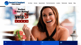 What Dentalandimplantcare.com website looked like in 2020 (3 years ago)