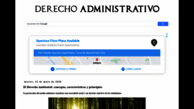 What Derecho-administrativo.com website looked like in 2020 (3 years ago)