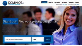 What Dominios.pl website looked like in 2020 (3 years ago)
