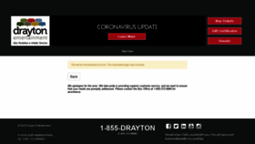 What Draytonentertainment.com website looked like in 2020 (3 years ago)