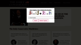What Dailyconservative.com website looked like in 2020 (3 years ago)