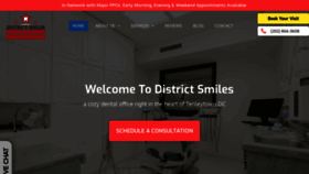 What Districtsmiles.com website looked like in 2020 (3 years ago)