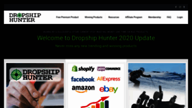 What Dropship-hunter.com website looked like in 2020 (3 years ago)
