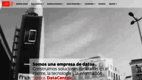 What Datacentric.es website looked like in 2020 (3 years ago)