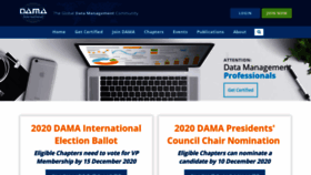 What Dama.org website looked like in 2020 (3 years ago)