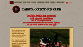 What Dakotacountygunclub.org website looked like in 2020 (3 years ago)