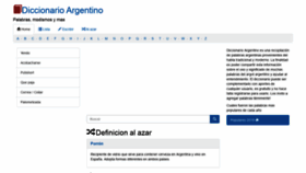 What Diccionarioargentino.com website looked like in 2020 (3 years ago)