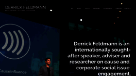 What Derrickfeldmann.com website looked like in 2020 (3 years ago)