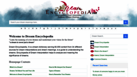 What Dreamencyclopedia.net website looked like in 2020 (3 years ago)