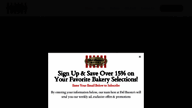 What Delbuonosbakery.com website looked like in 2020 (3 years ago)
