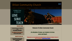 What Dillonchurch.org website looked like in 2020 (3 years ago)