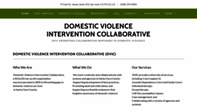 What Dvintervention.org website looked like in 2020 (3 years ago)