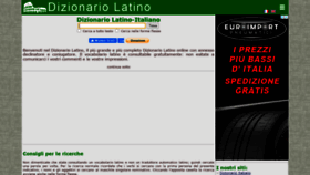 What Dizionario-latino.com website looked like in 2020 (3 years ago)