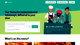 What Deliveroo.net website looked like in 2020 (3 years ago)