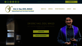 What Drericyao.com website looked like in 2020 (3 years ago)
