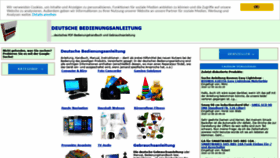 What De-bedienungsanleitung.de website looked like in 2020 (3 years ago)