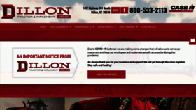 What Dillontractor.com website looked like in 2020 (3 years ago)
