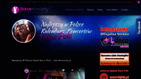 What Discokoncerty.pl website looked like in 2020 (3 years ago)