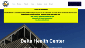 What Deltahealthcenter.org website looked like in 2020 (3 years ago)