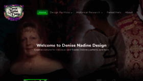 What Denisenadinedesign.com website looked like in 2020 (3 years ago)