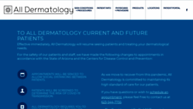 What Dermatologyaz.com website looked like in 2020 (3 years ago)