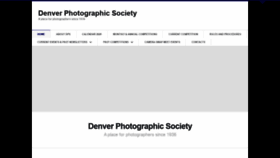 What Denverphotosociety.org website looked like in 2020 (3 years ago)
