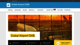 What Dubai-airport.com website looked like in 2020 (3 years ago)