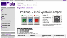What Drogeriefiala.cz website looked like in 2020 (3 years ago)