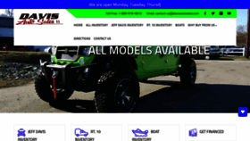 What Davisautosales.com website looked like in 2020 (3 years ago)